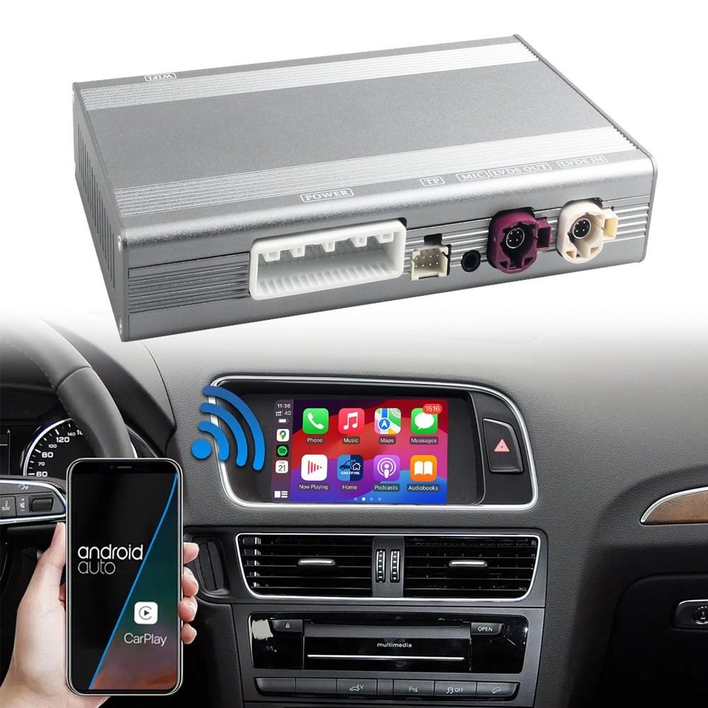 Wireless CarPlay Android Auto Module Unit Decoder Box Fits for Audi A4 A5 S5 Q5