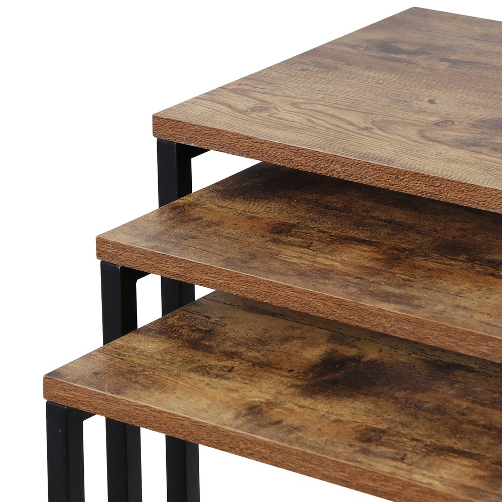 Coffee Table and End Table Set C Shaped Nesting Coffee Table For Bedroom Couch