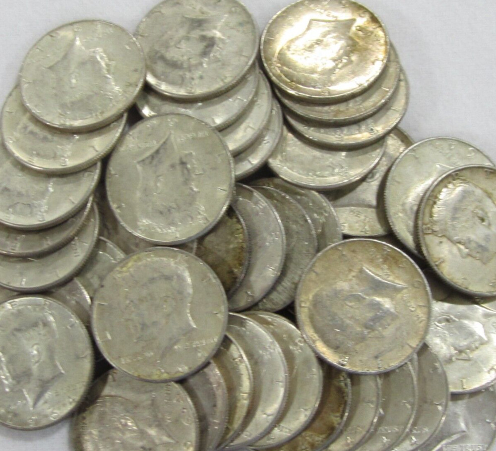 1964 D Kennedy Silver Half Dollar - Average Circulated