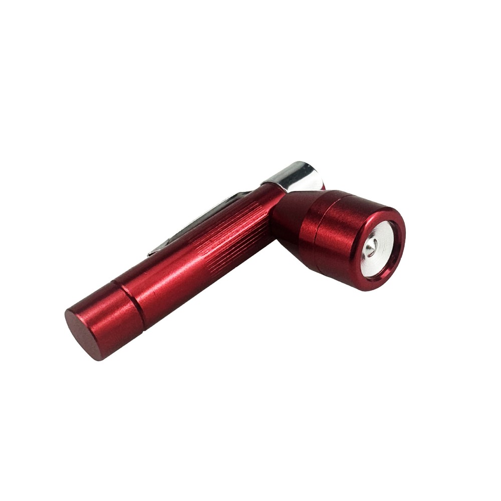 Creative Mini Flashlight Shaped Pipe Portable Detachable Metal Tobacco Pipe
