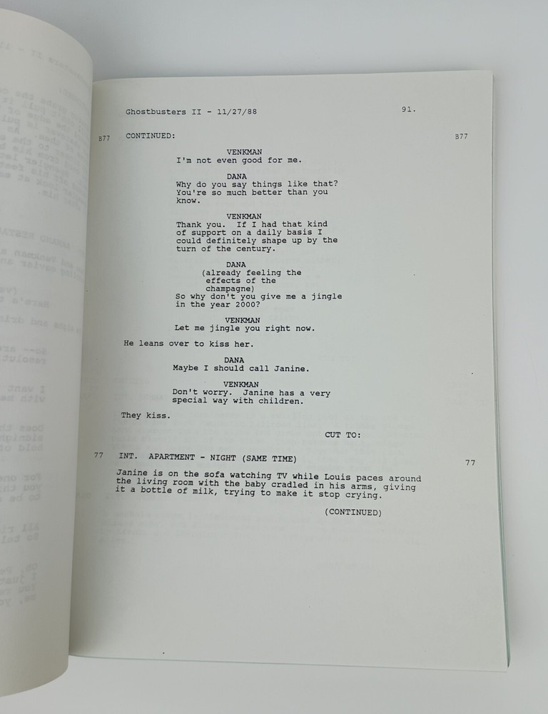 Ghostbusters II Script - 1988 Pink & Blue Revision