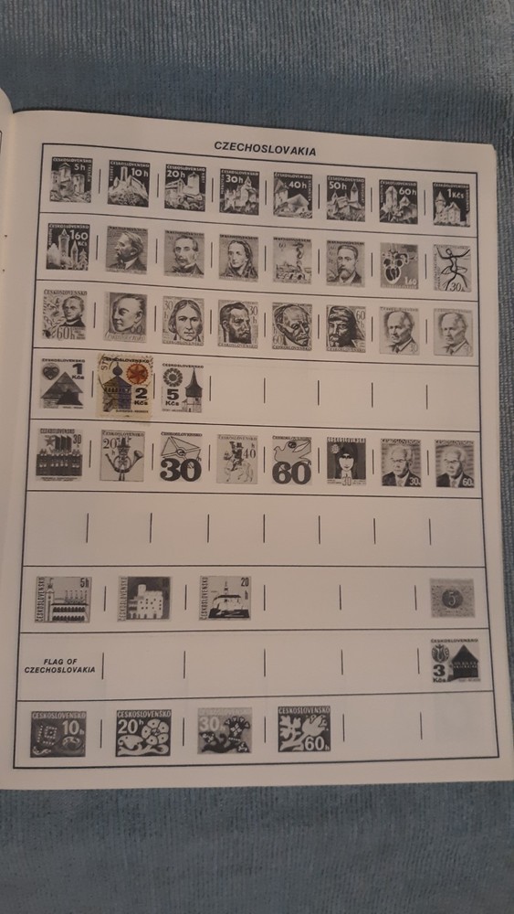 Treat Monarch World Stamp Album Stamp Book With Some Stamps