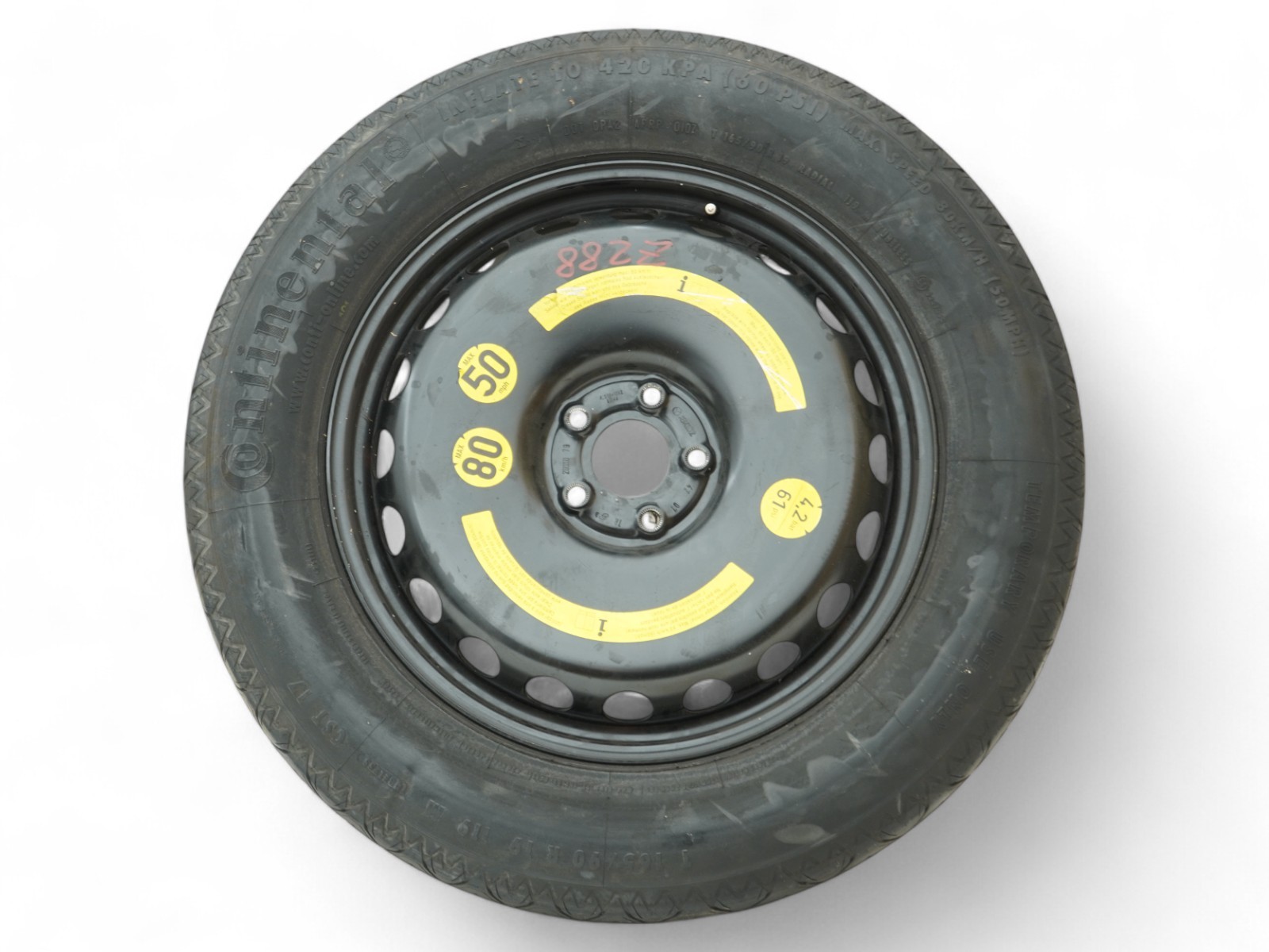 2007 - 2010 Mercedes GL X164 Spare Tire Rim Wheel 19x4.5j 5-112mm 40mm Offset