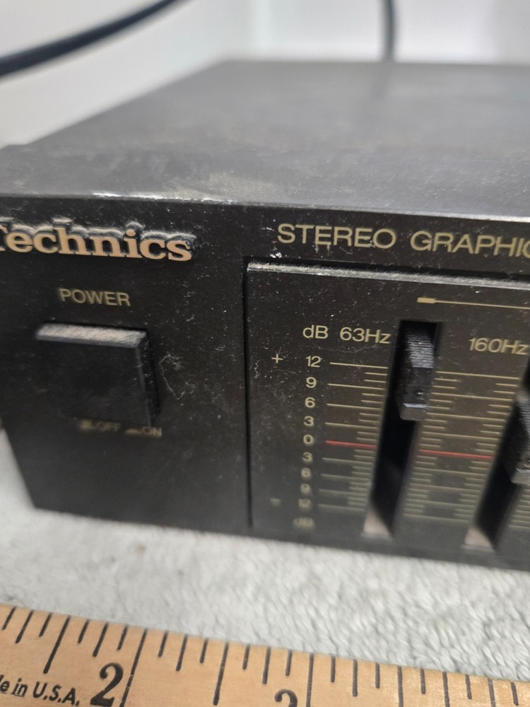 technics graphic equalizer, SH-8017, untested, parts only