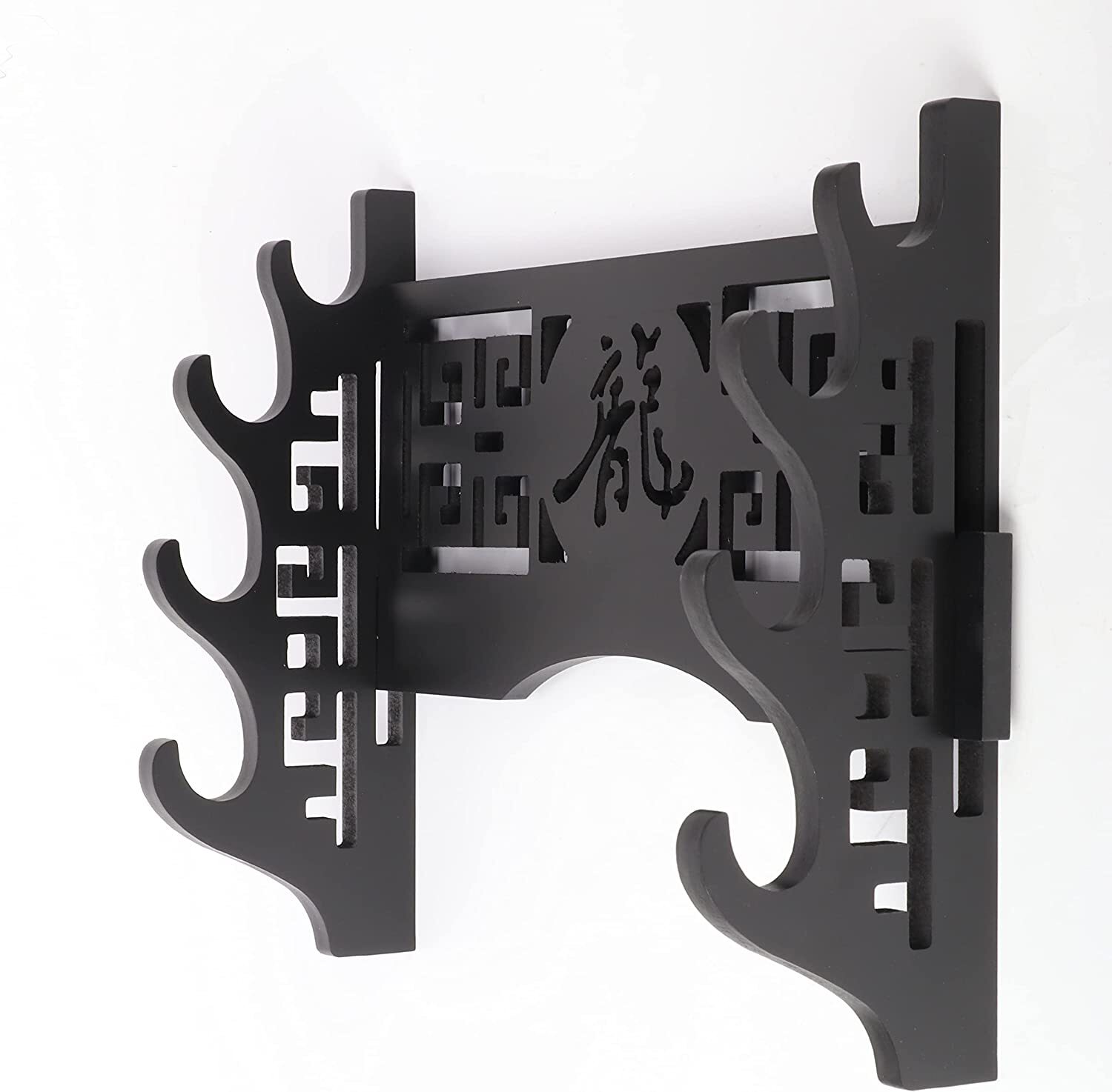 4 Tier Wall Mounted Sword Holder Display Stand Samurai Rack Hanger Bracket USA