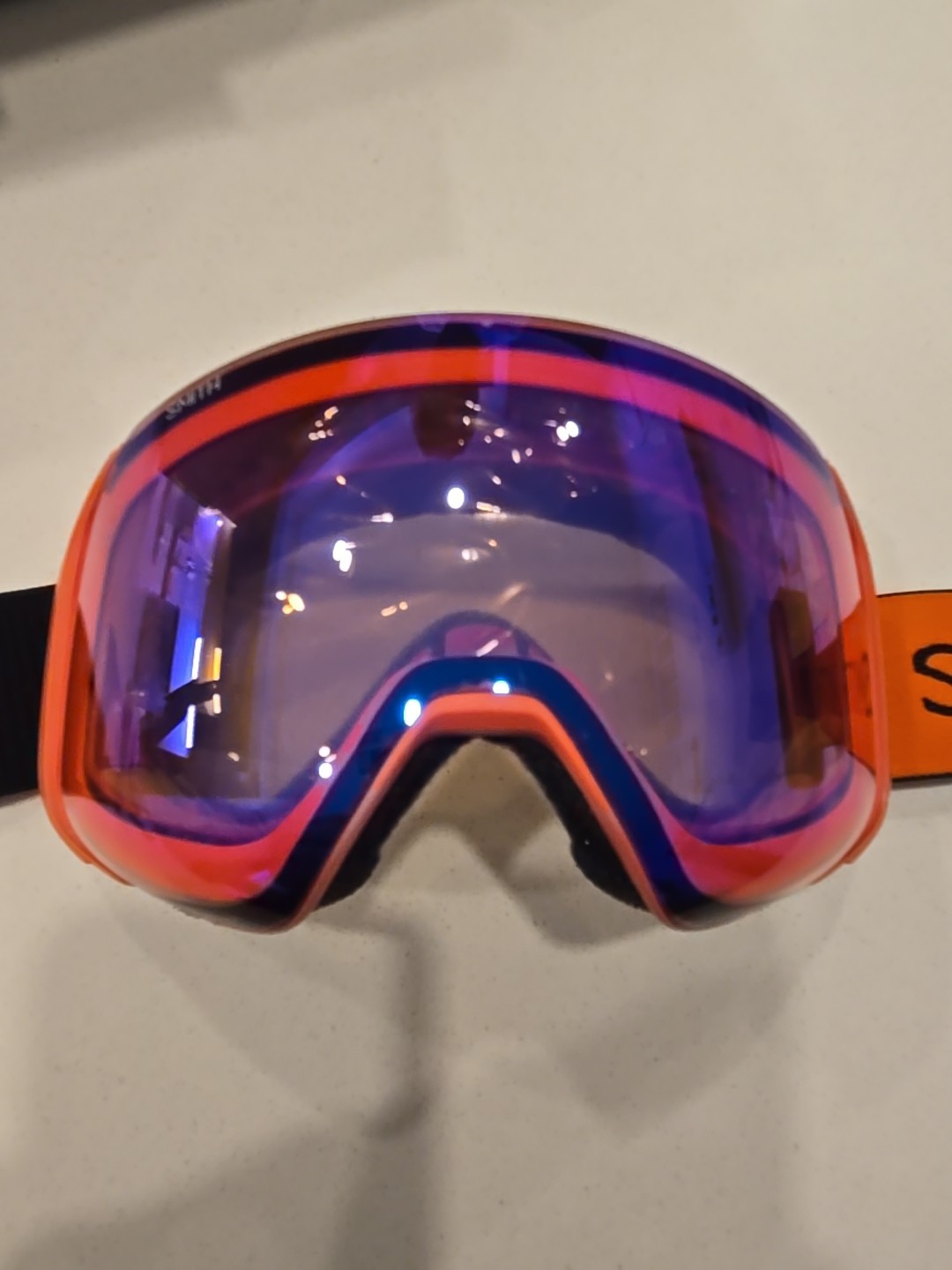 New Smith 4D Mag S Poppy Goggles Chromapop Storm Blue Sensor Lens Red Low Light