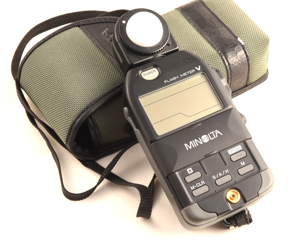 Minolta Flash Meter V w case, instructions and box Exc condition
