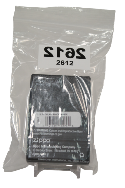 Zippo Regular Matte Pocket Lighter - Black