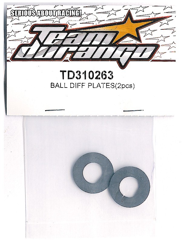 RC Team Durango TD310263 Ball Differential DIFF Plates (2pc) DEX210