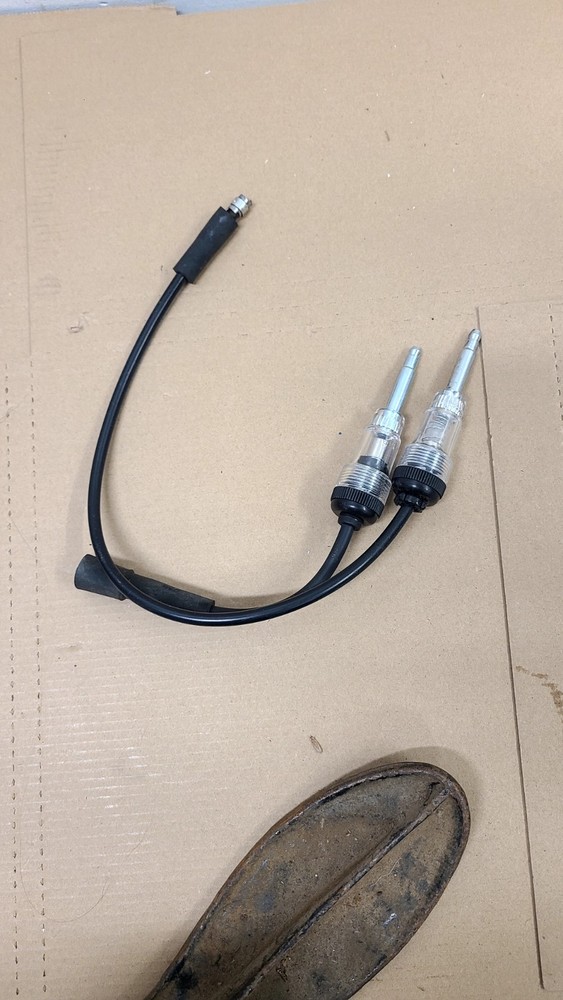 2 STRAIGHT INLINE SPARK PLUG IGNITION WIRE CABLE CONNECTION SYSTEM TESTER