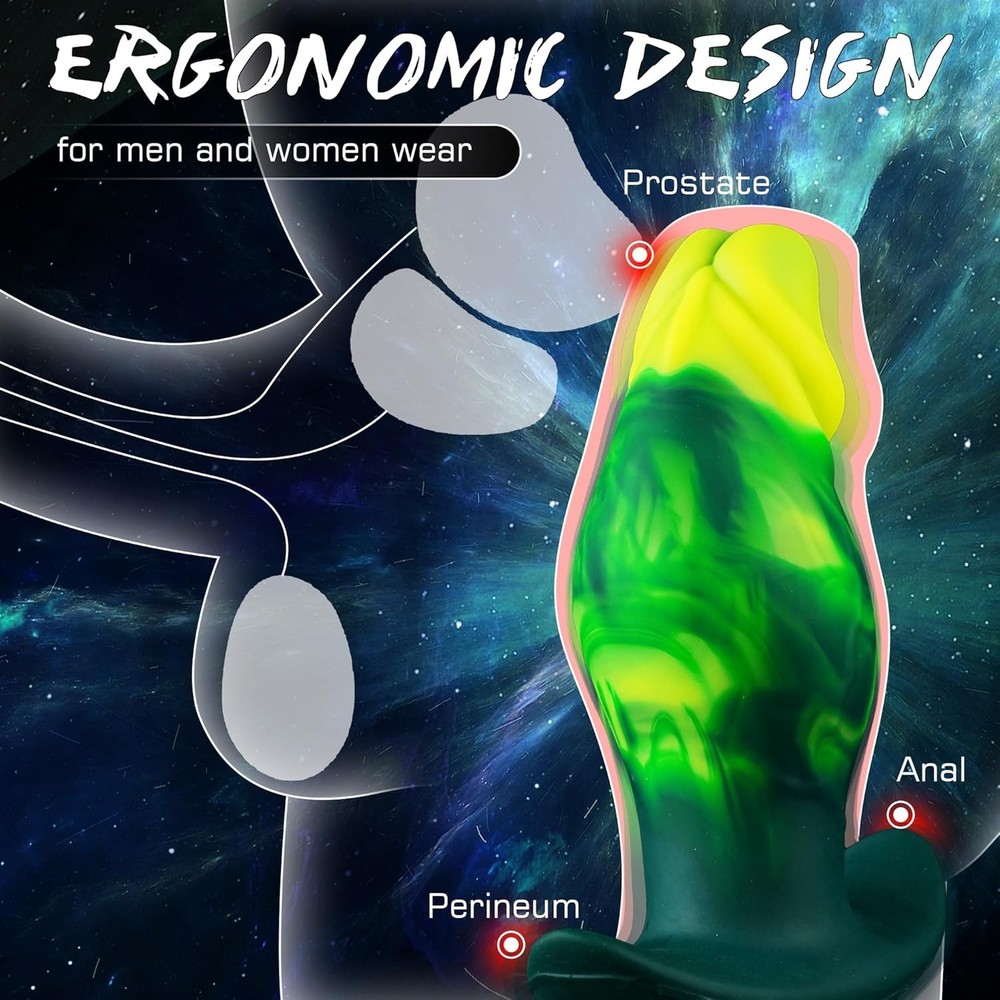 6.5" Vibrating Butt Plug Large Buttplug, Vibrating Anal Plug Prostate Massage An