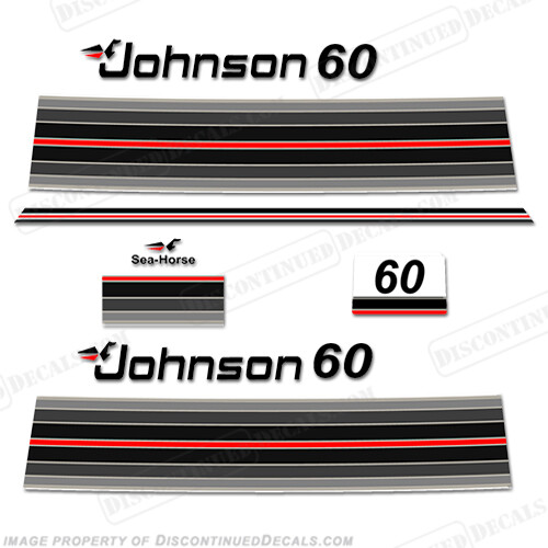 Fits Johnson 1982 60hp Decals