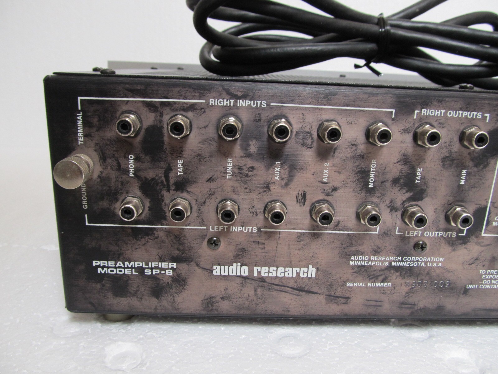 Vintage AUDIO RESEARCH SP-8 TUBE PREAMPLIFIER - Audiophile Gear Equipment