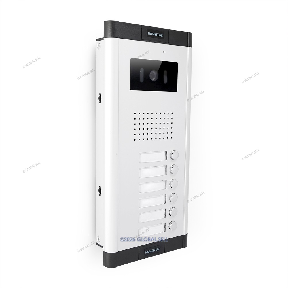 Outdoor Camera Unit for Video Intercom System With Six Separate DoorBell Button