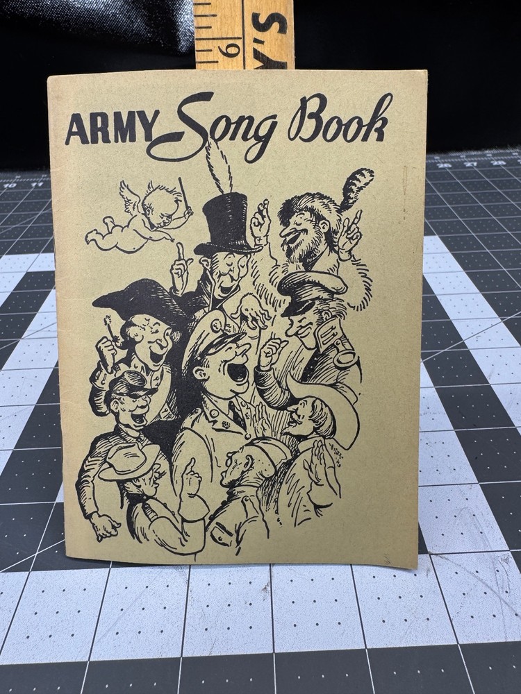 Original Early WW2 U.S. Army Issued & GI Named "Army Song Book" Booklet, 1941 d.