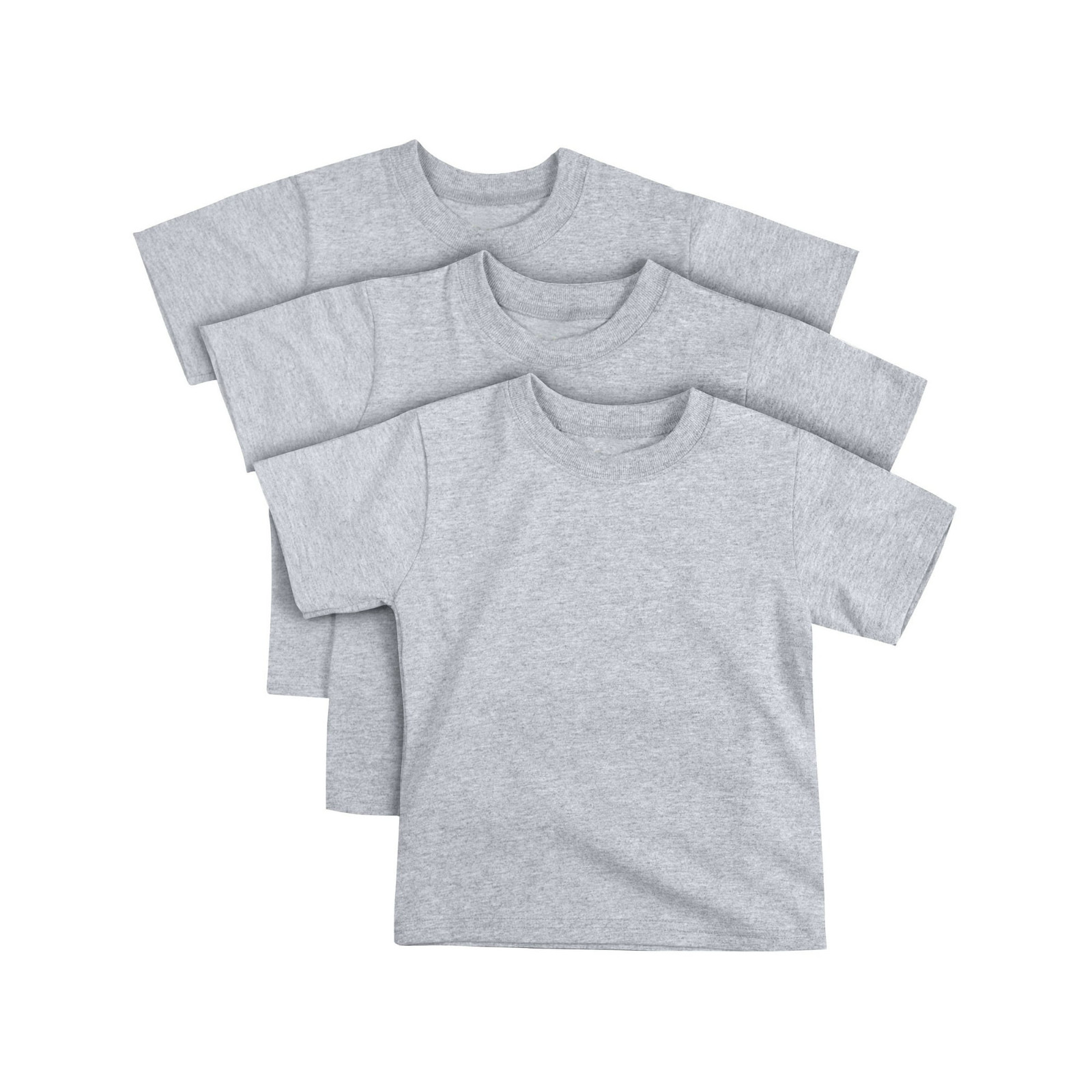 Hanes Toddler 3 Pack T Shirt Crewneck ComfortSoft 100% cotton