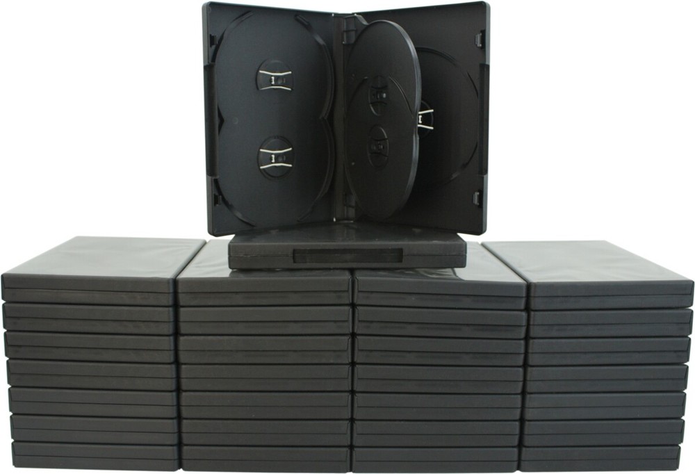 (30) 5-DVD Boxes Five Multi Set Replacement 22mm .87" Thick Chubby Disc DV5R22BK