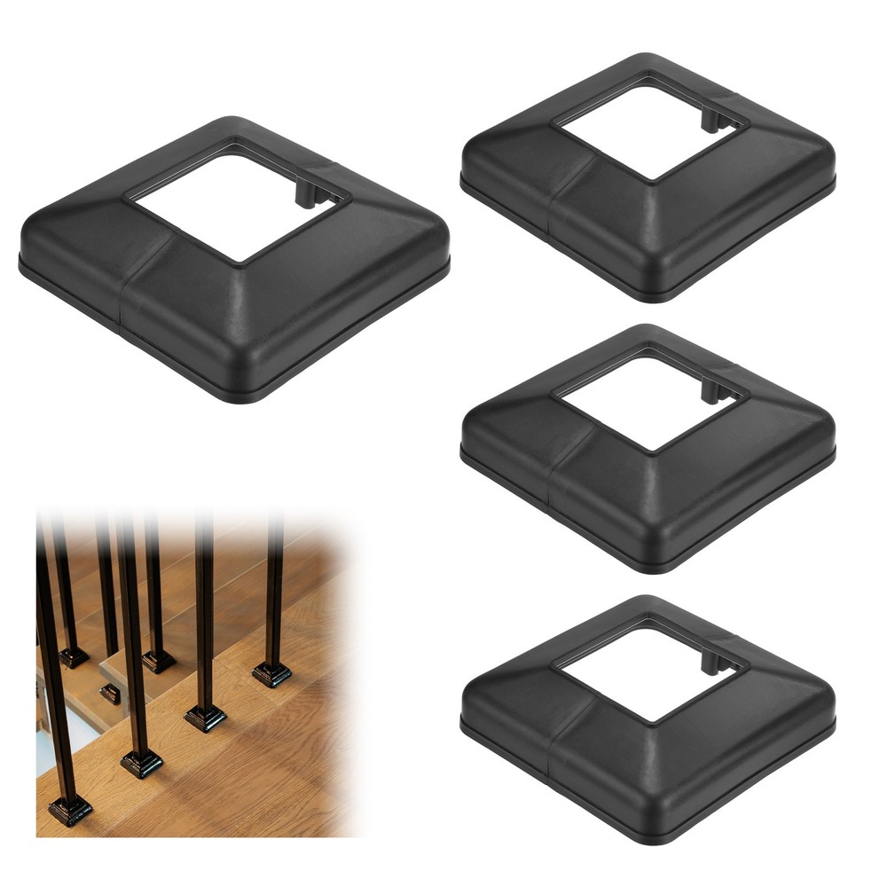 4-Pack Post Base Cover, Internal 2.36"x 2.36" Post Skirt Split Type for Railing