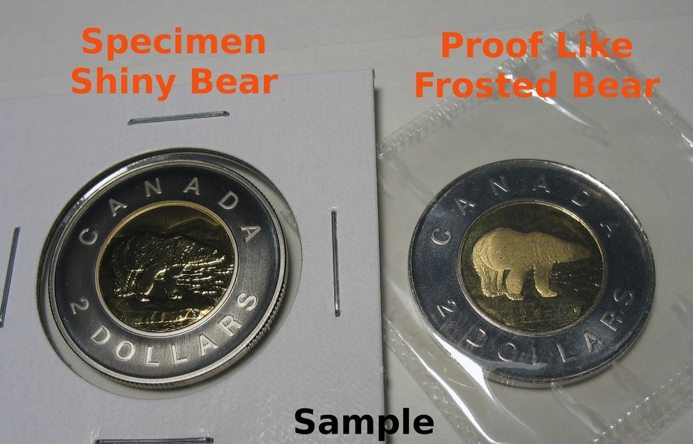 Canada 1997 $2 Polar Bear Specimen Uncirculated
