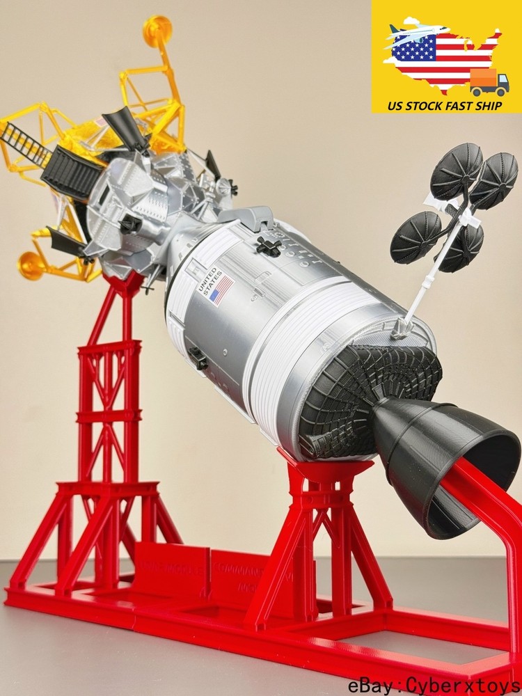 1/48 NASA Apollo Command Service Module CSM Lunar Module LM Model Finished Set