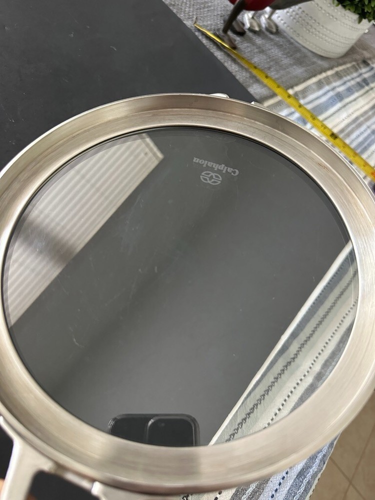 Calphalon Premier Space Saving Flat Glass Lid 8.5" Pan Long Handle Replacement