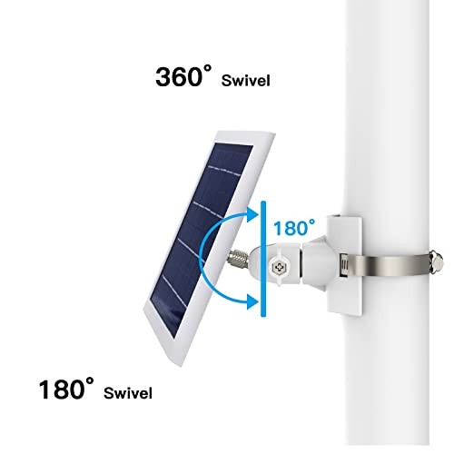 Universal Solar Panel Mount for Eufy/Ring/Reolink/Arlo Solar Panel 1 Pack White