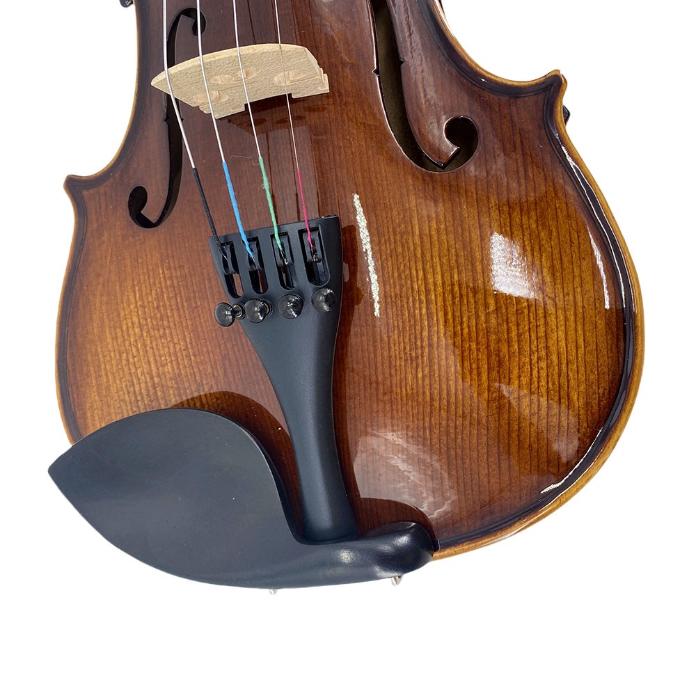 4/4 Full Size Solid Spruce & Maple Violin Kit - Complete Pack for Beginners