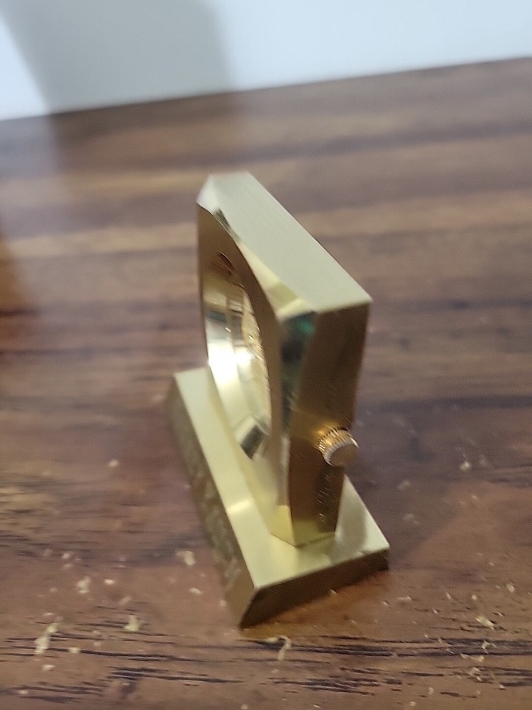 Levitz Time Piece Employee Award Solid Brass 2 3/8" Swiss Made Untested