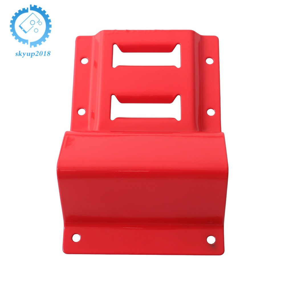 For ATV Trailer UTV Red E Track Wheel Chock Set&8' Red Ratchet Straps Polyester