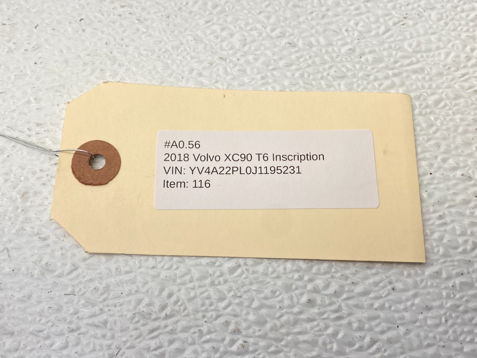 16 17 18 VOLVO XC90 T6 AWD TRANSMISSION GEARBOX #A0.56