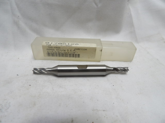 Double End Mill HSS 3/16"