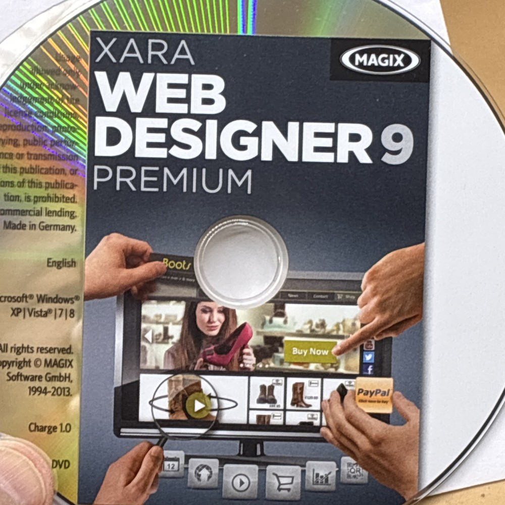 MAGIX XARA Web Designer MX Premium Version 8 & 9 Bundle