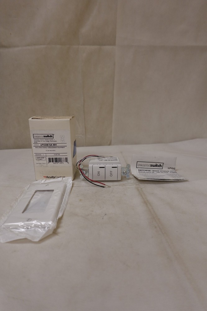 Acuity Sensor Switch 212F7M, SPODM SA WH, Low Voltage SwitchPod Vacancy Auto-On
