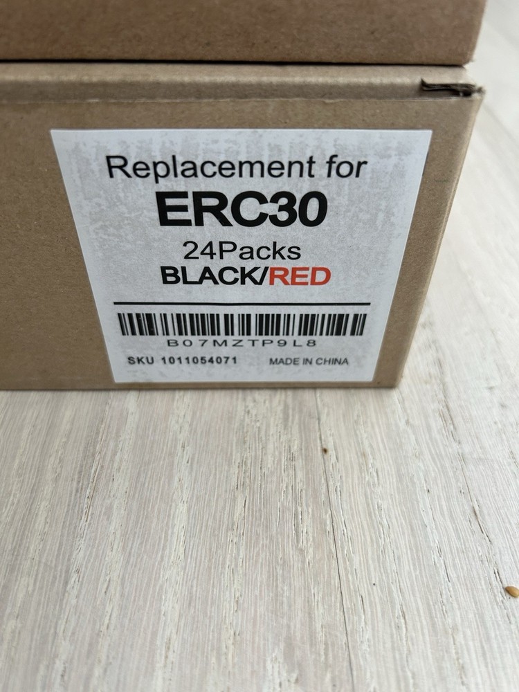 BIGGER Black Red Replacement for ERC30 Printer Cartridge 3+ Boxes 86 Units