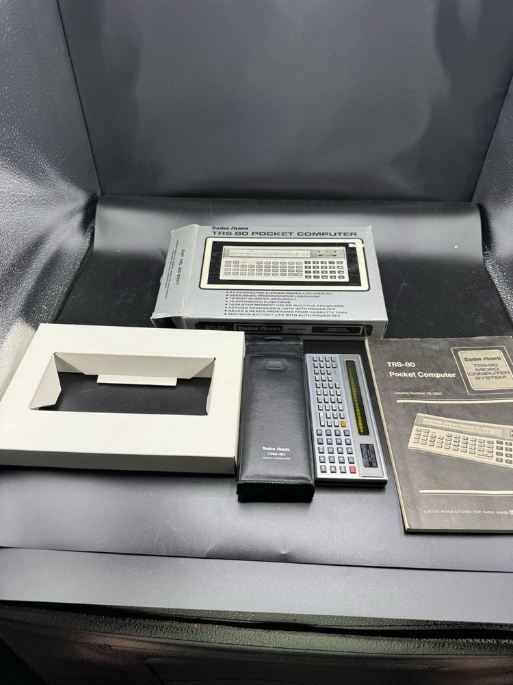 Radio Shack TRS-80 Pocket Computer Printer Cassette Interface Boxes Manuals