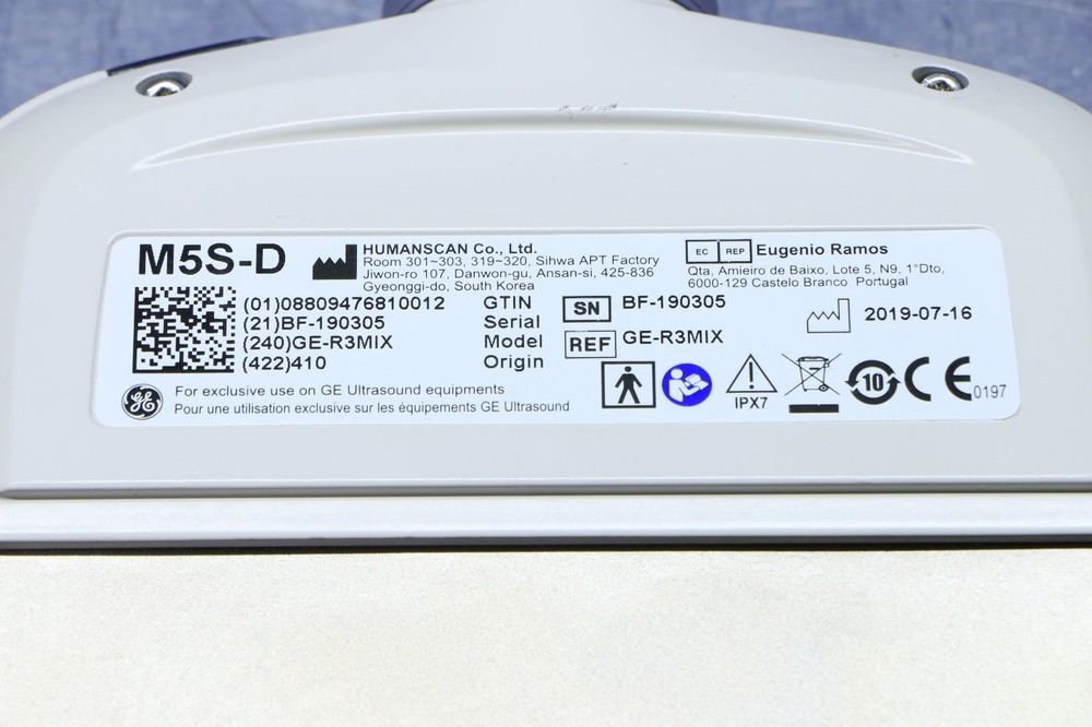 GE M5S-D Matrix Phased Array Ultrasound Probe