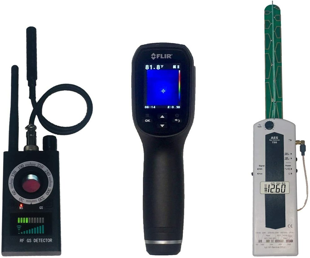 TSCM03 Professional Camera Bug Sweep Kit (Wide Spectrum EMF, FLIR, RF Detector)
