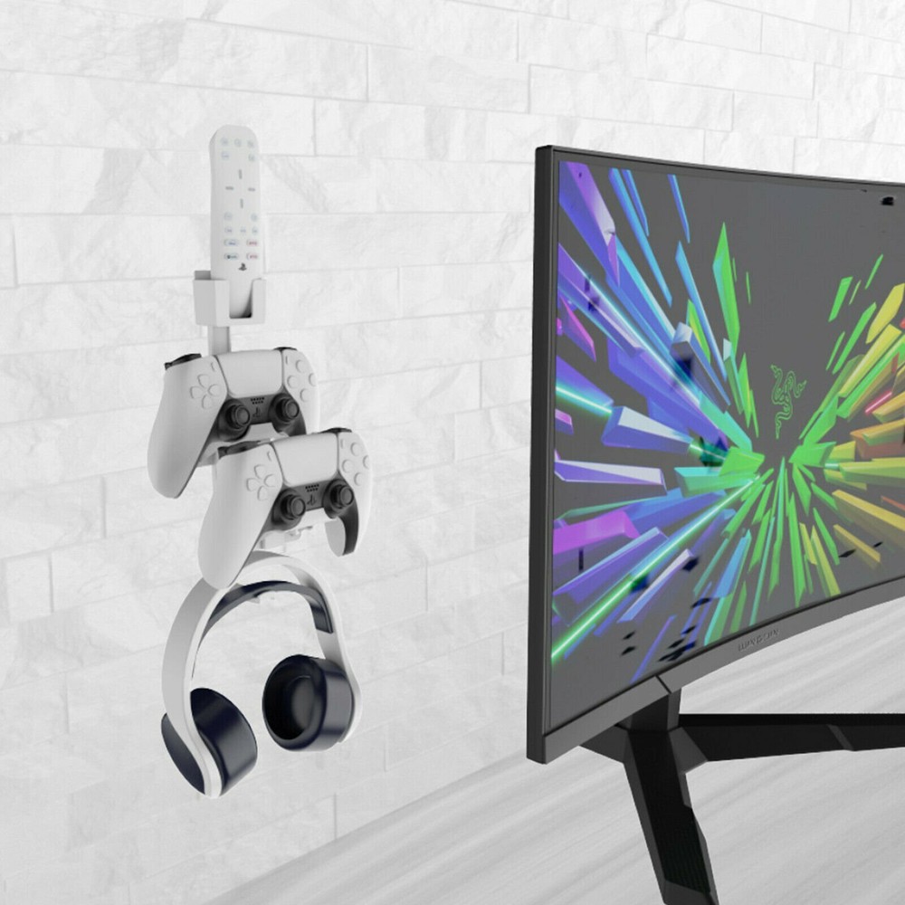 For PS5/PS4/XBox/Nintendo Switch Controller&Headphone Wall Mount Holder CBY