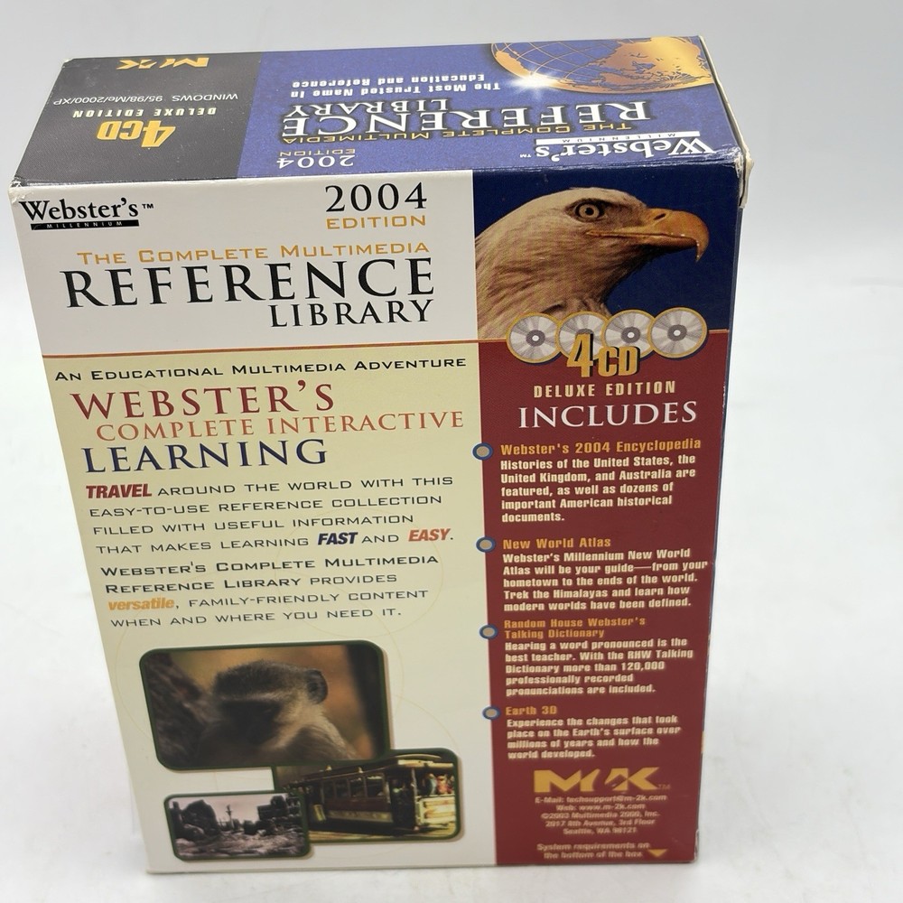 Webster's The Complete Multimedia Reference Library - 4 CD (2004)