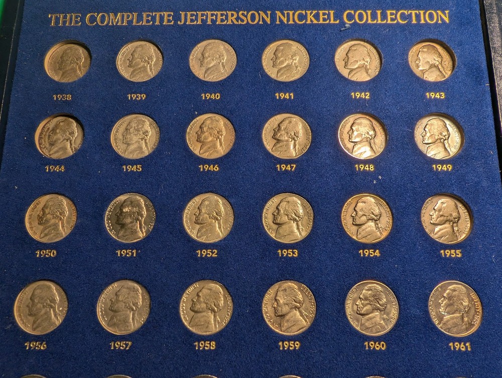 Complete Full Jefferson Nickel Folder Set 1938-2013