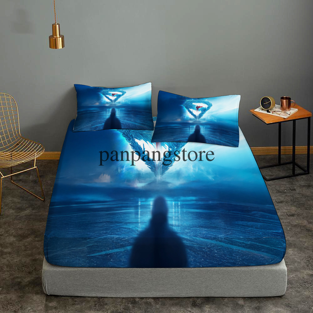 superman Fitted Sheet Set Deep Pocket Bed Sheets&Pillowcase 3PCS Bedding Sets
