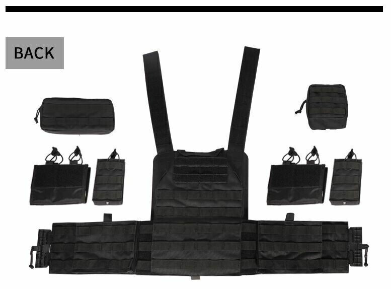 Urban Assault Ghost Camo Tactical Vest Plate Carrier With Level III Armor Plates