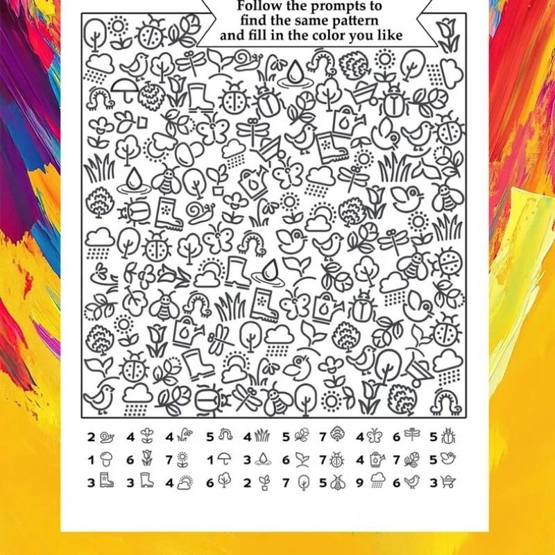 Interactive Hidden Objects Book | Find & Color Puzzle Educational Fun for Kids