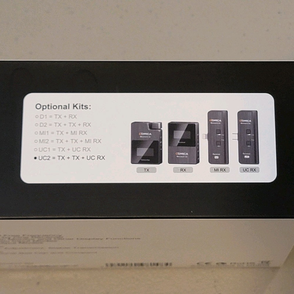 CoMica BOOMX-D UC2 Wireless Microphone System - Black