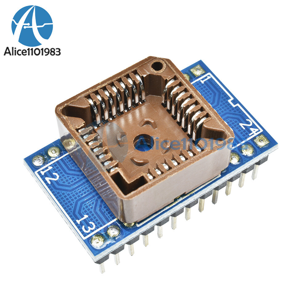 PLCC28 to DIP24 EZ Programmer Adapter Socket IC Test Socket Universal Converter