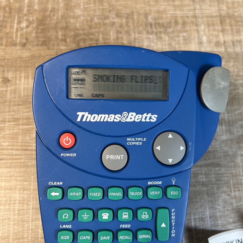 Thomas & Betts EZL-100 Thermal Label Printer Tested Working