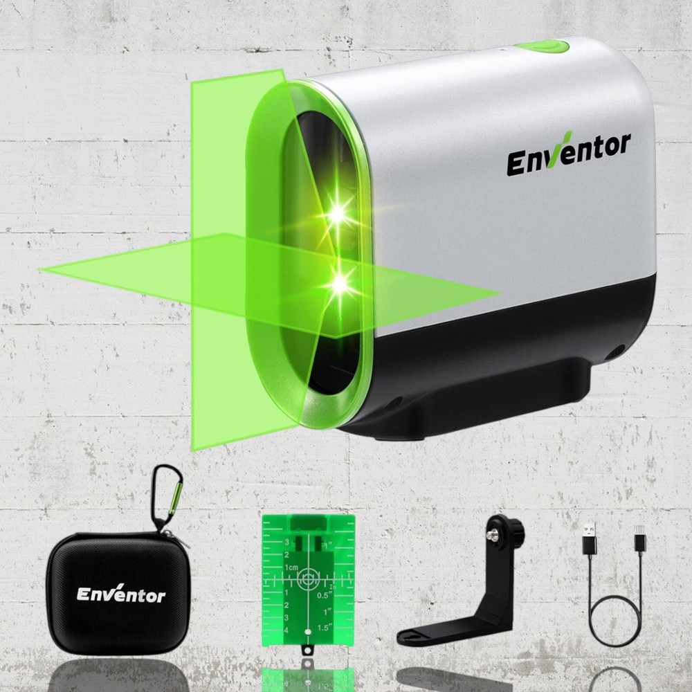 ENVENTOR Green Laser Level, Self Leveling Laser Level, Horizontal & Vertical Cro