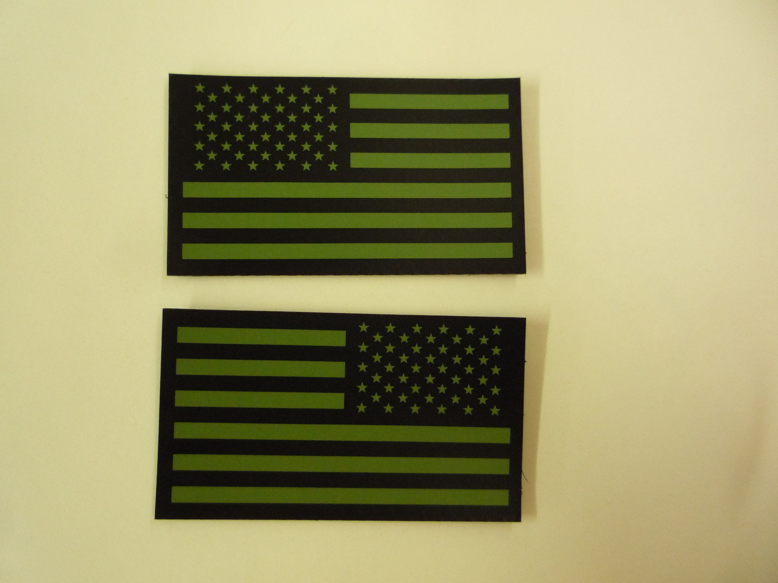 USA FLAG SET OD Green on IR MB SolasX PATCH 3.5"X2" WITH VELCRO® BRAND FASTENER