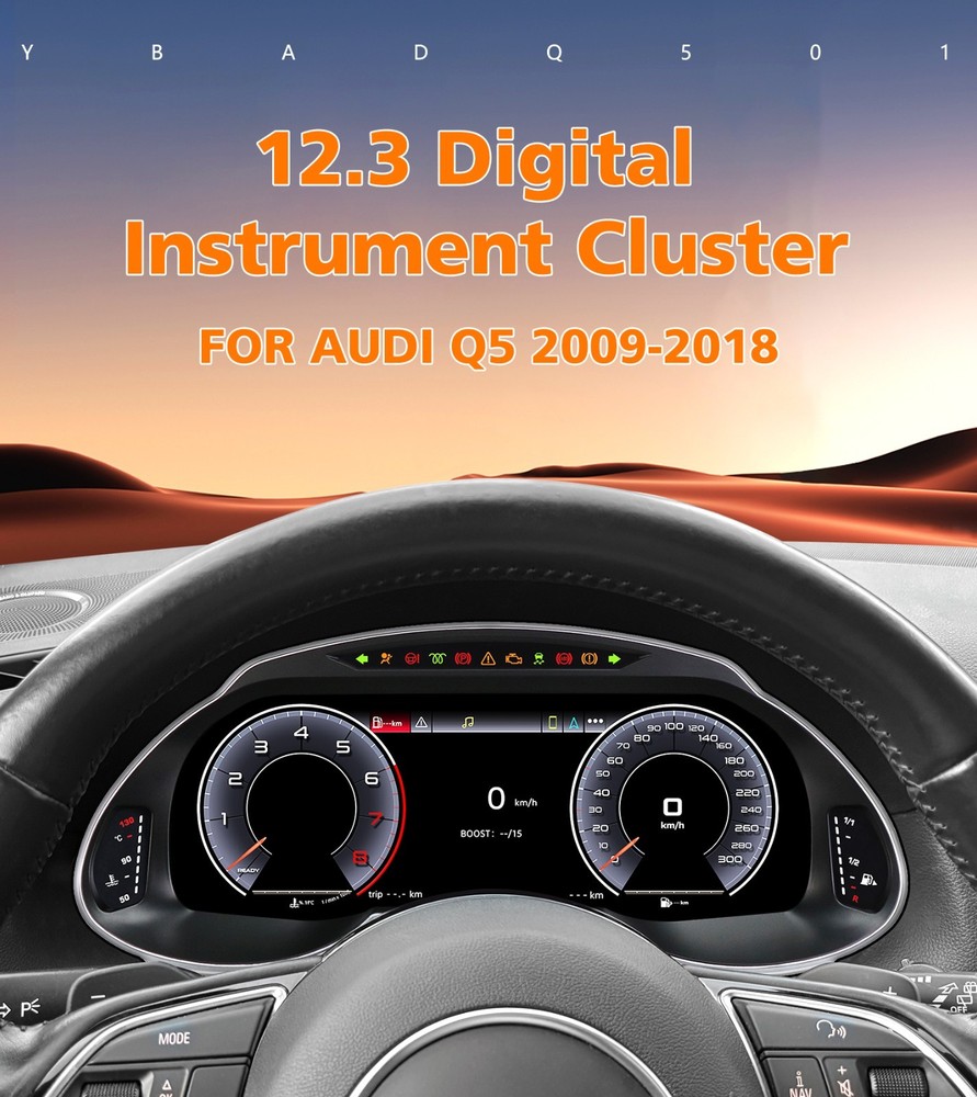 Update Gauge Digital Instrument Cluster Speedometer For AUDI Q5 2009-2018 Linux