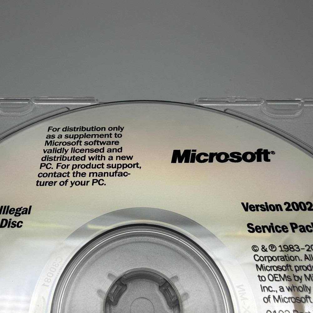 Vintage 2002 Microsoft Office XP Version 2002 Service Pack 1 CD Windows XP OEM